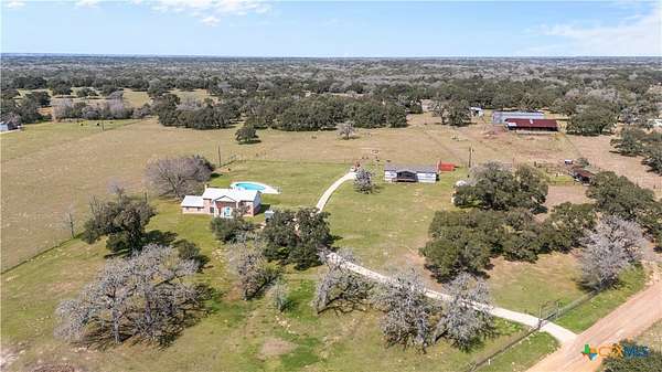15 Acres of Land with Home for Sale in Hallettsville, Texas