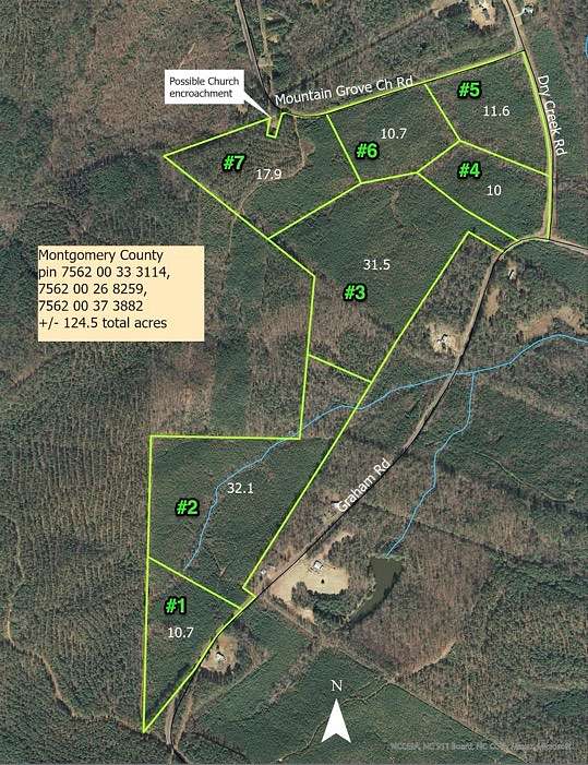 10.7 Acres of Land for Sale in Candor, North Carolina