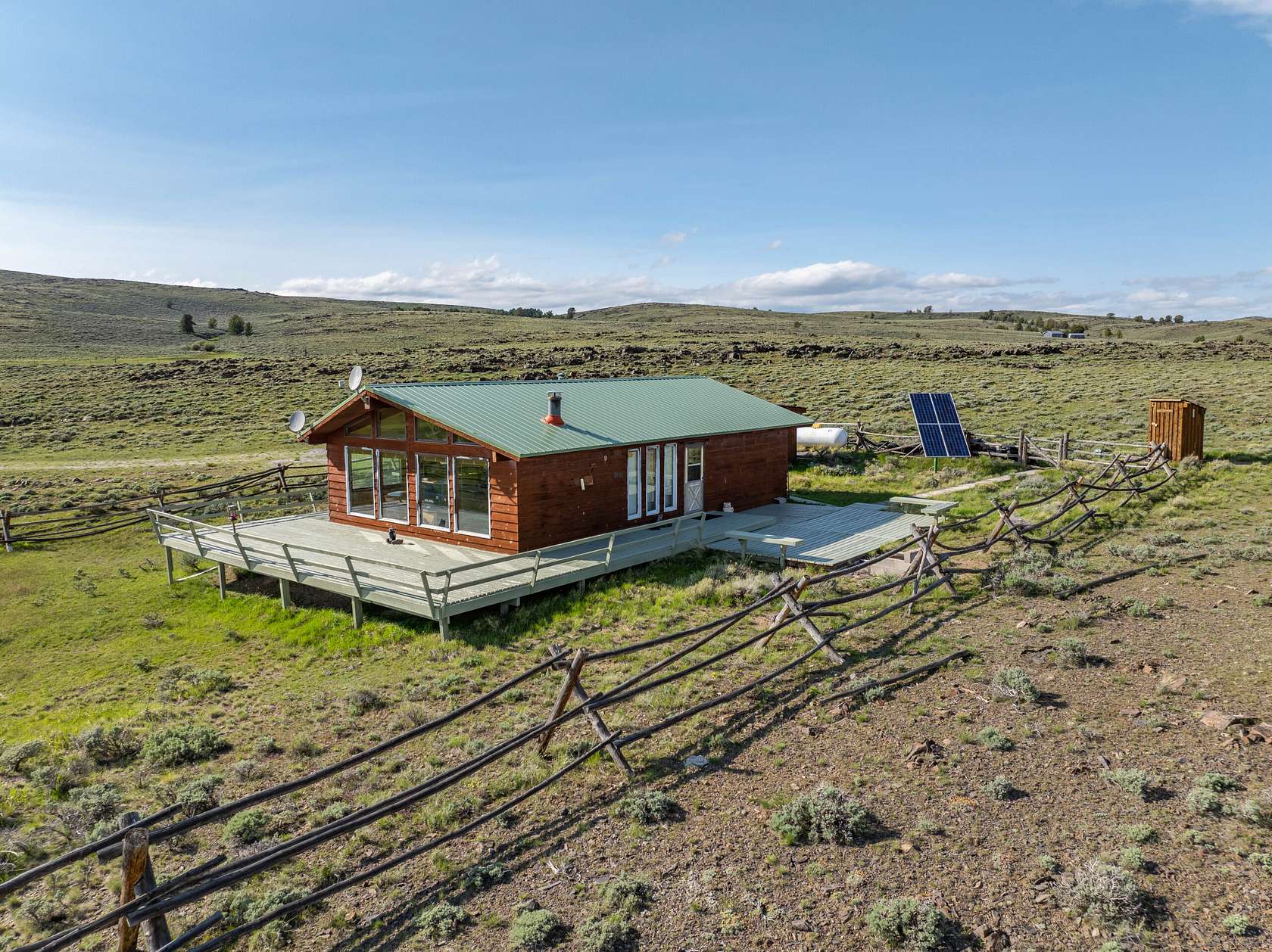 40 Acres of Recreational Land with Home for Sale in Lander, Wyoming