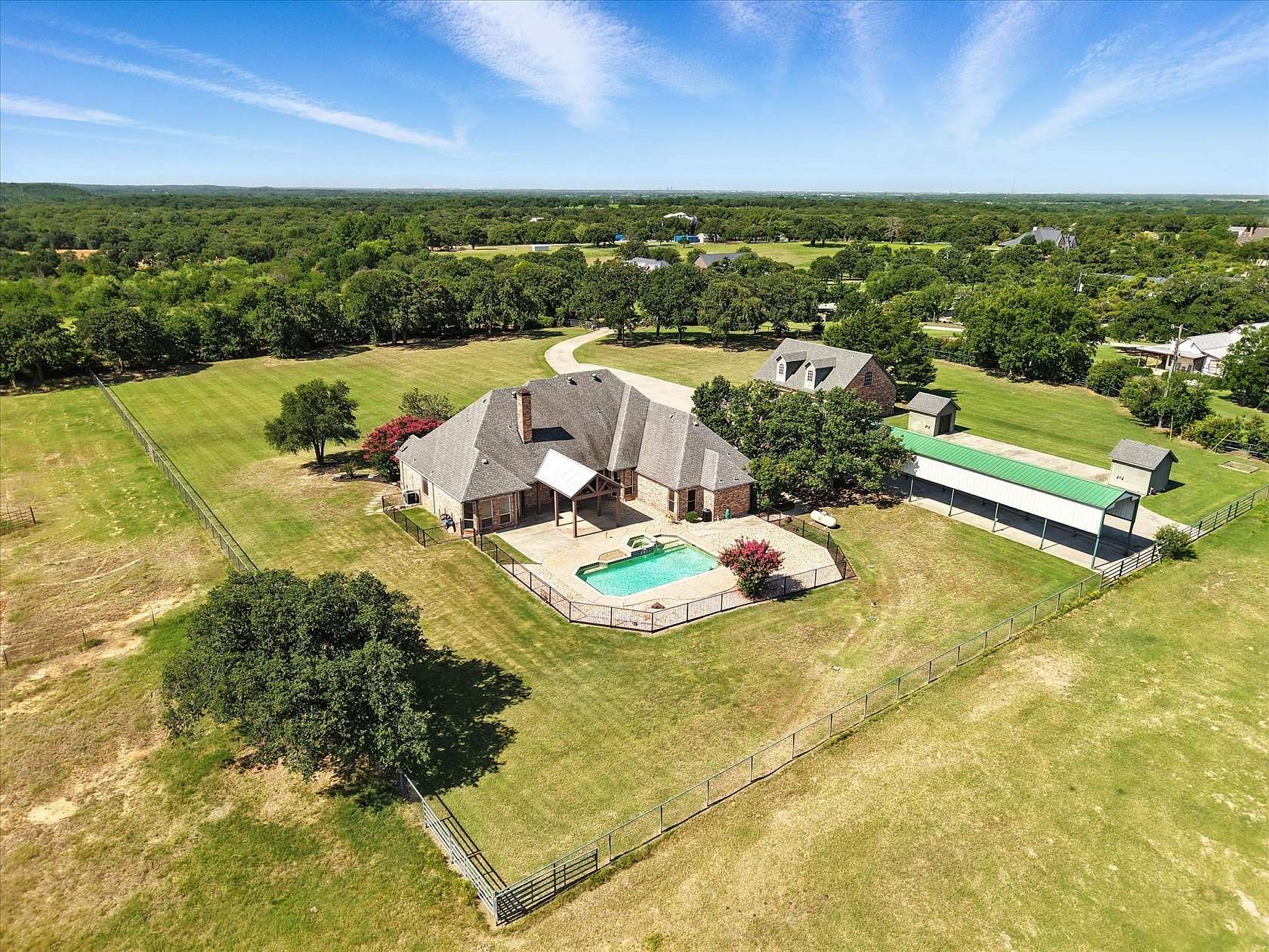 13 Acres of Land with Home for Sale in Pilot Point, Texas