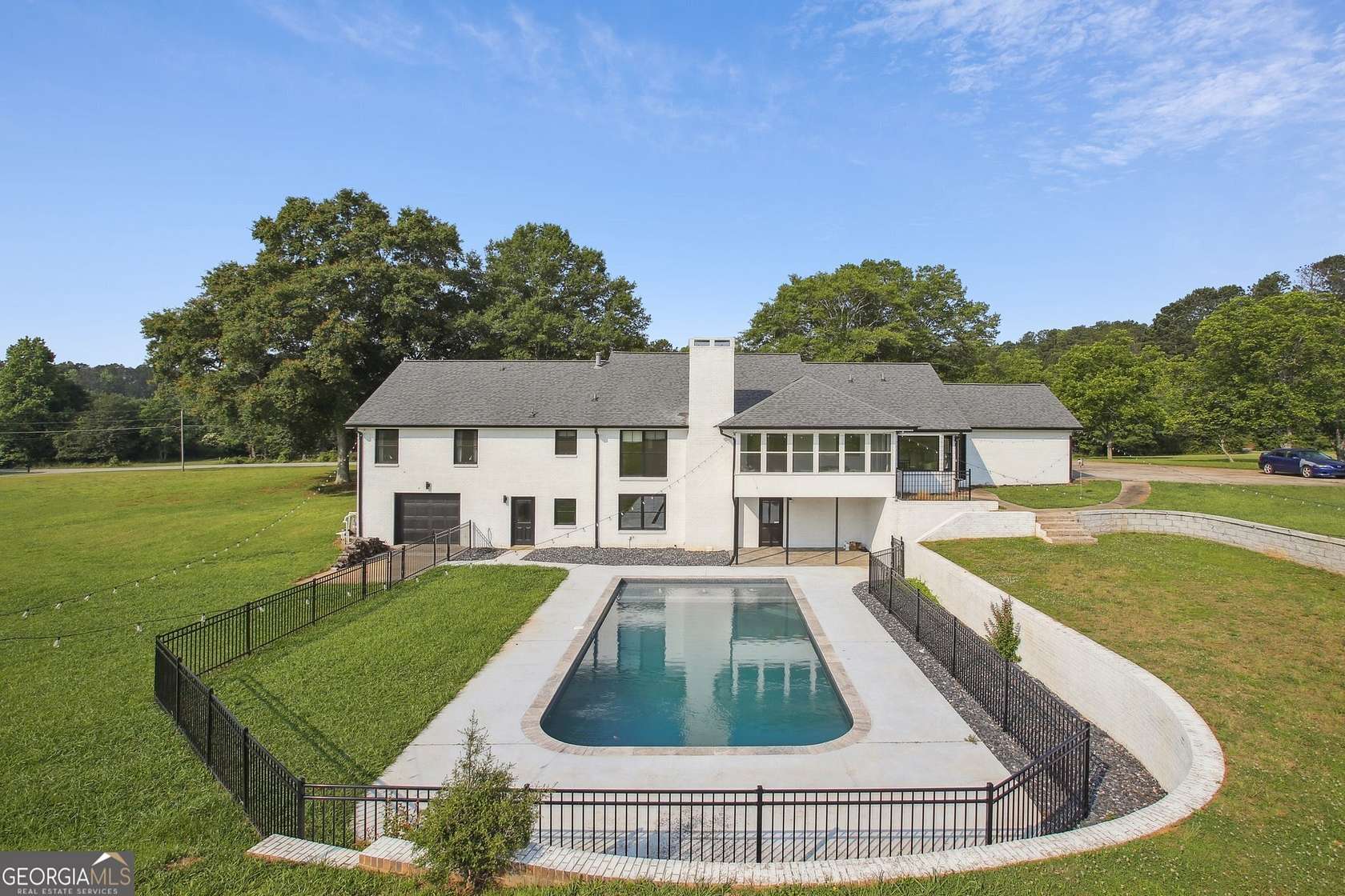 4.4 Acres of Residential Land with Home for Lease in Fayetteville, Georgia