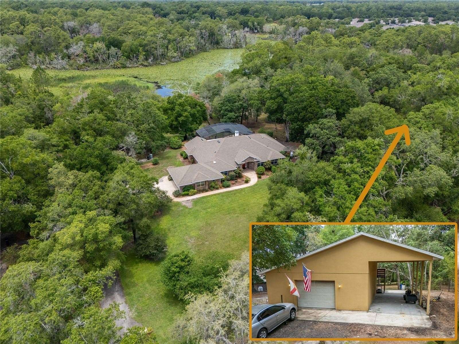 2.6 Acres of Residential Land with Home for Sale in DeLand, Florida