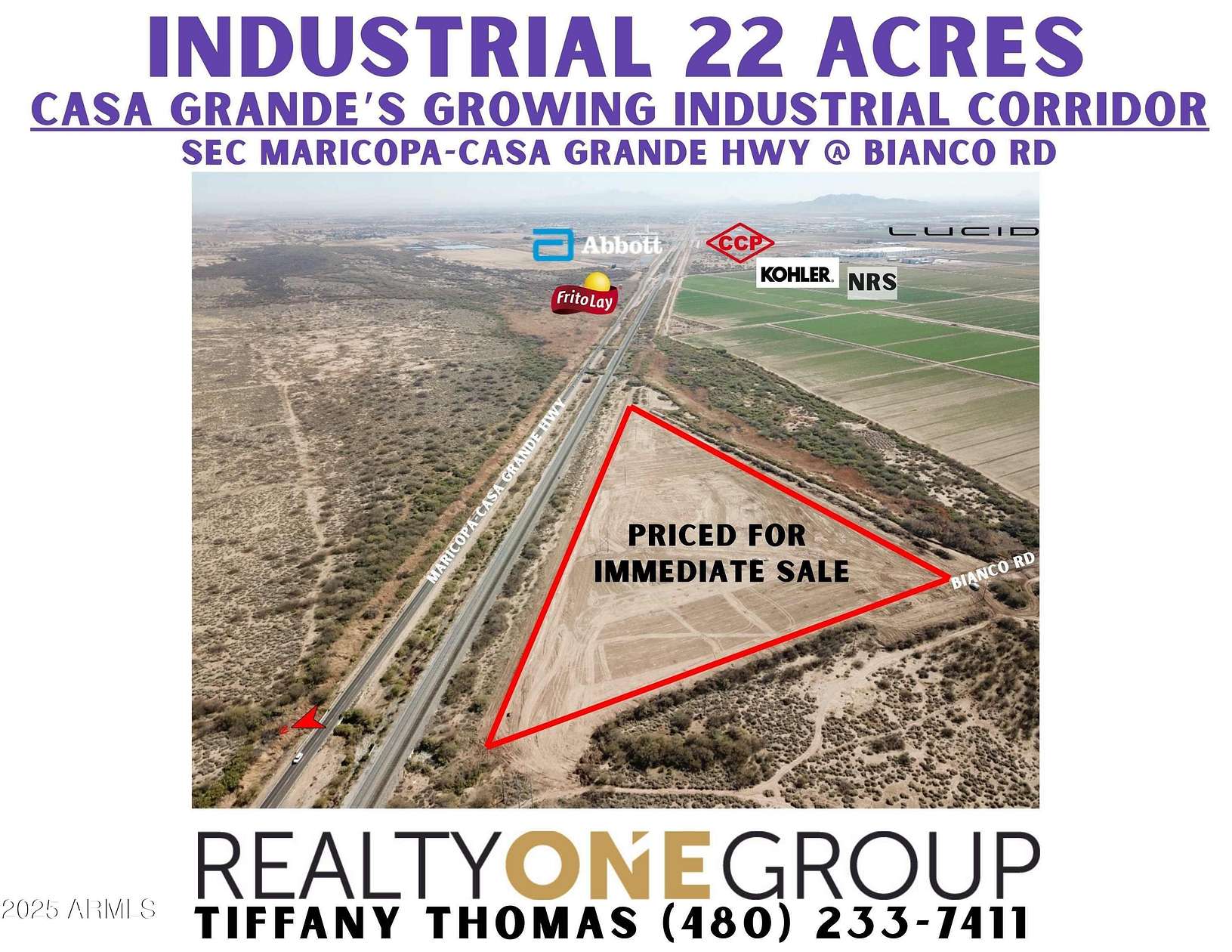 21.8 Acres of Commercial Land for Sale in Casa Grande, Arizona