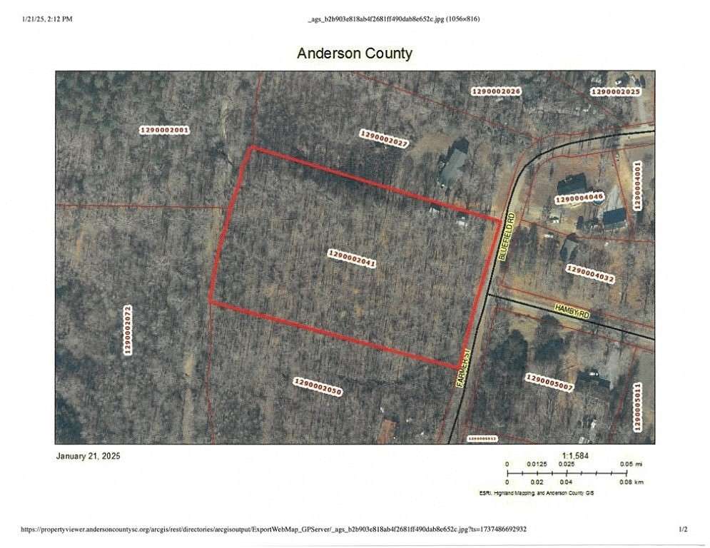 4.59 Acres of Land for Sale in Starr, South Carolina