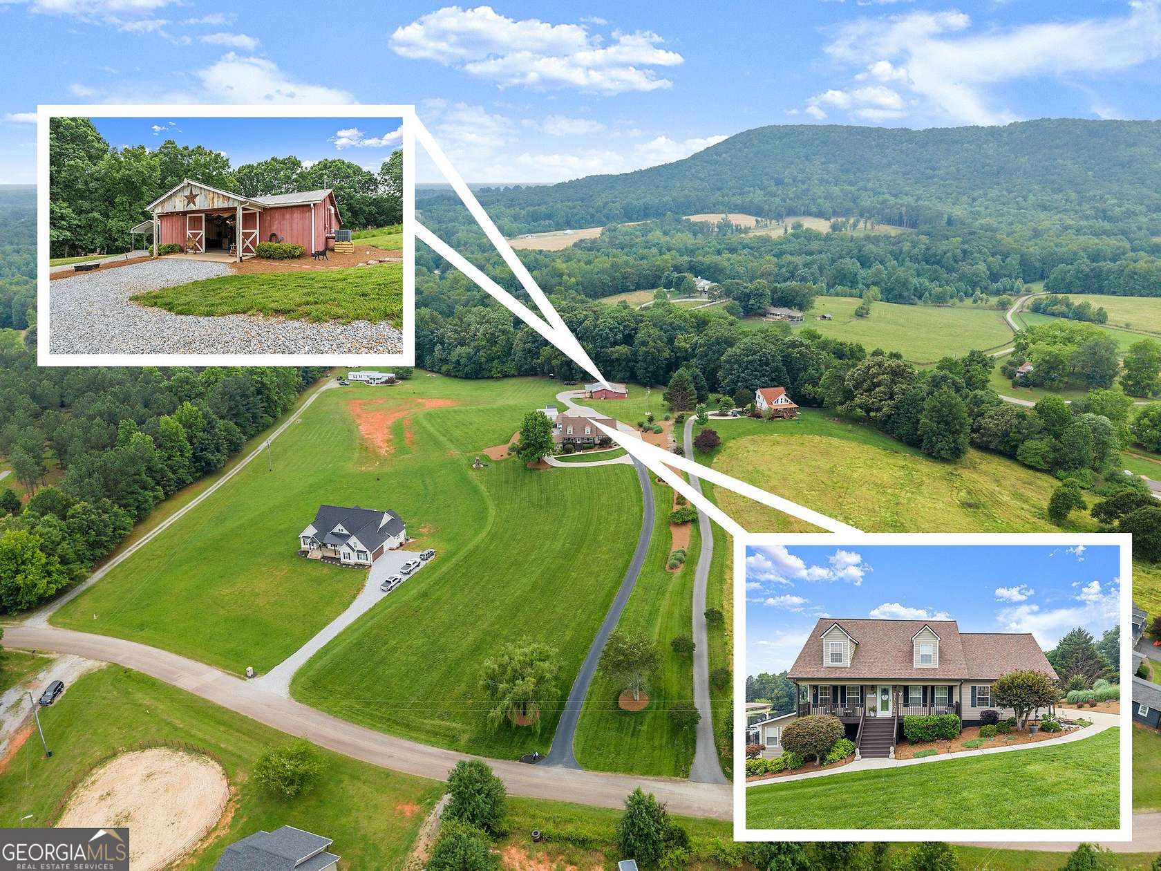 4 Acres of Residential Land with Home for Sale in Lula, Georgia