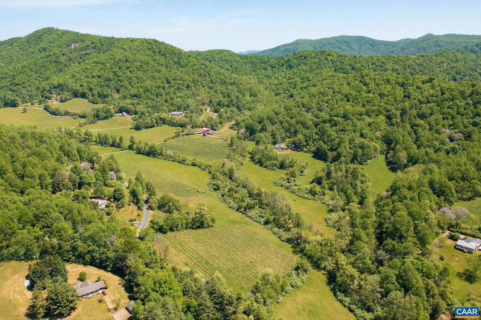 65 Acres of Agricultural Land with Home for Sale in Lovingston, Virginia