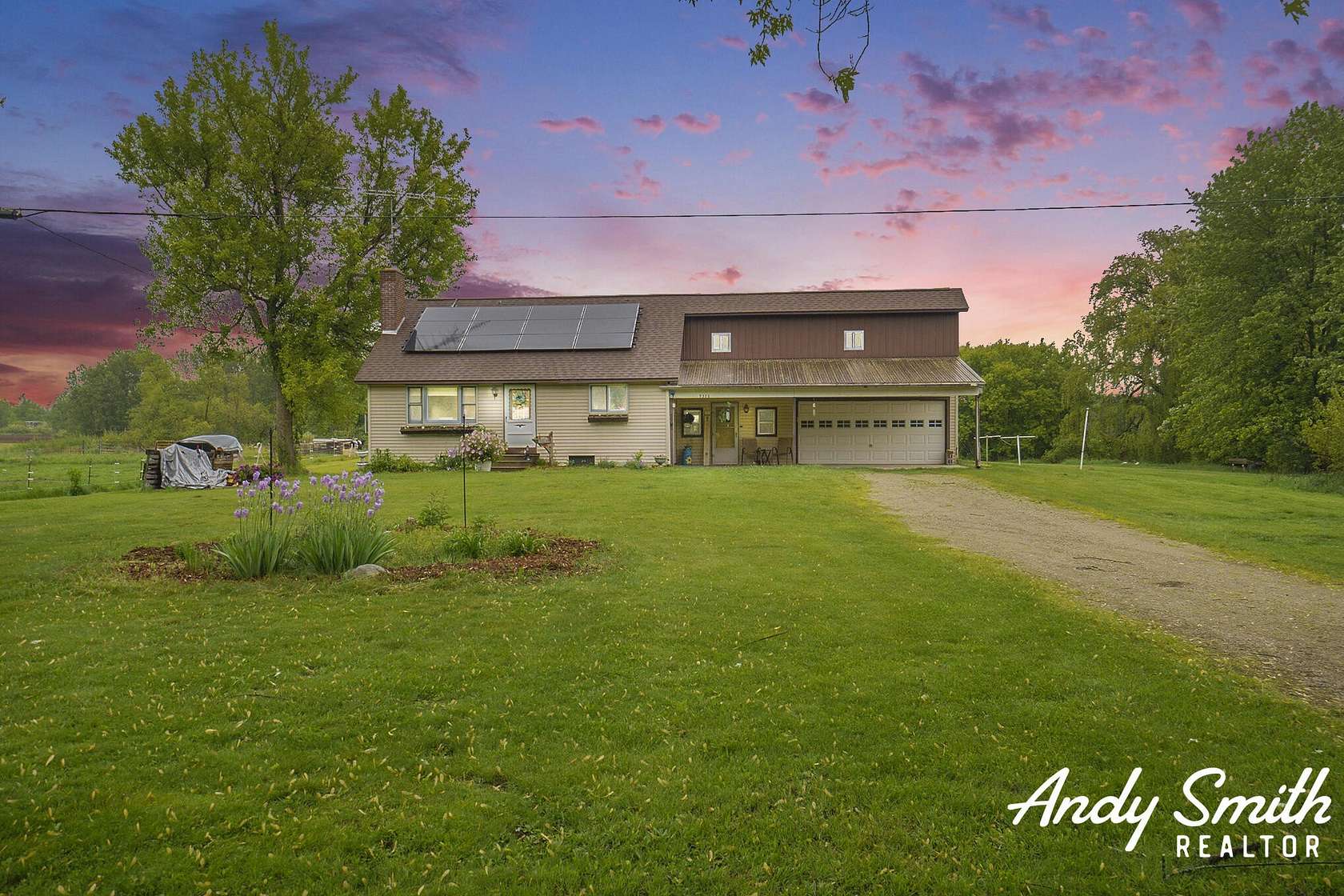 11.7 Acres of Land with Home for Sale in Farwell, Michigan