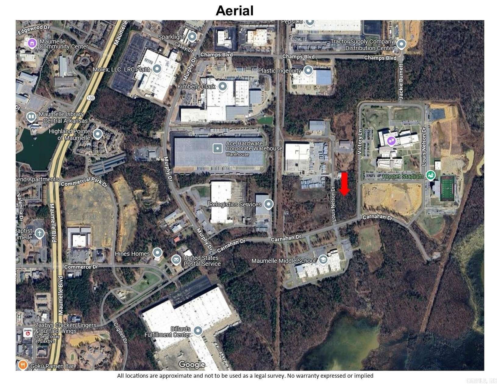 1.66 Acres of Commercial Land for Sale in Maumelle, Arkansas