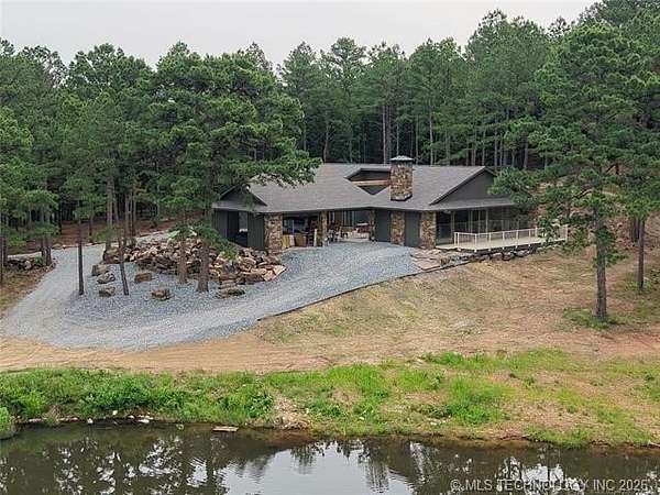 562 Acres of Land with Home for Sale in Wister, Oklahoma