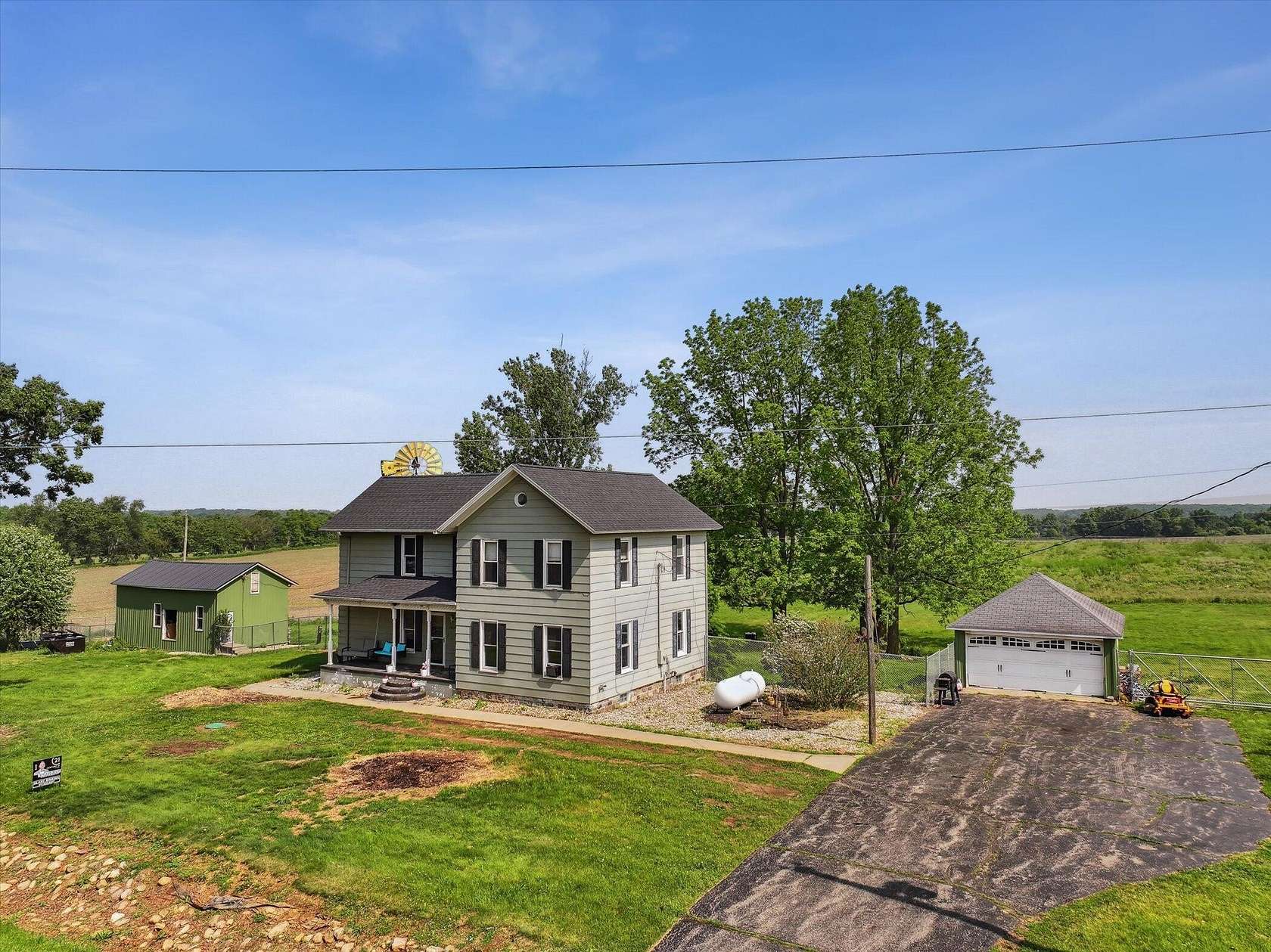 5 Acres of Residential Land with Home for Sale in Jonesville, Michigan