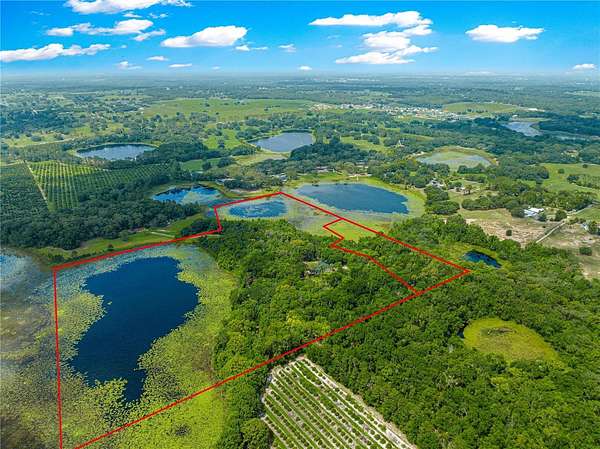 29.5 Acres of Recreational Land with Home for Sale in Weirsdale, Florida