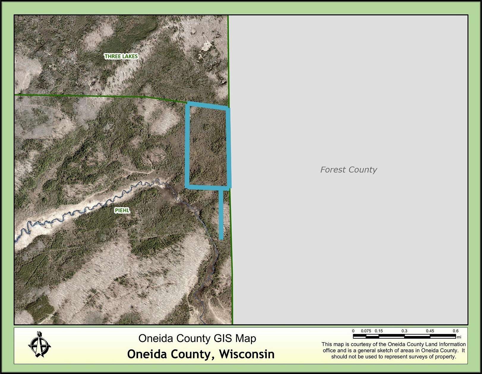75 Acres of Recreational Land for Sale in Piehl Town, Wisconsin