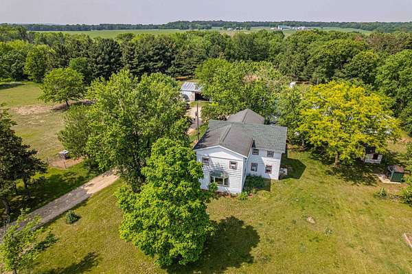 17.4 Acres of Land with Home for Sale in Brodhead, Wisconsin