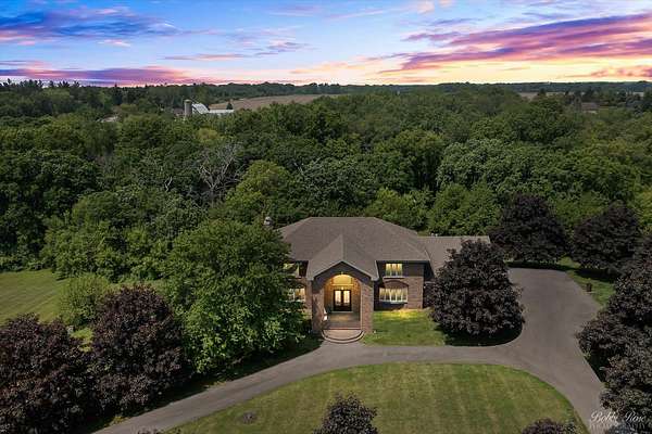 10.9 Acres of Land with Home for Sale in Spring Grove, Illinois