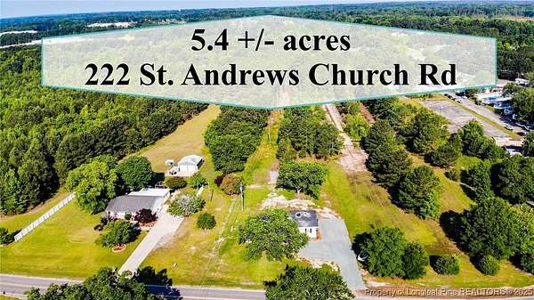 5.44 Acres of Residential Land with Home for Sale in Sanford, North Carolina