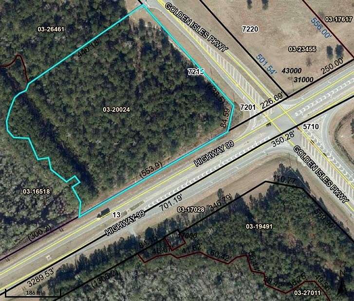 5.83 Acres of Commercial Land for Sale in Brunswick, Georgia