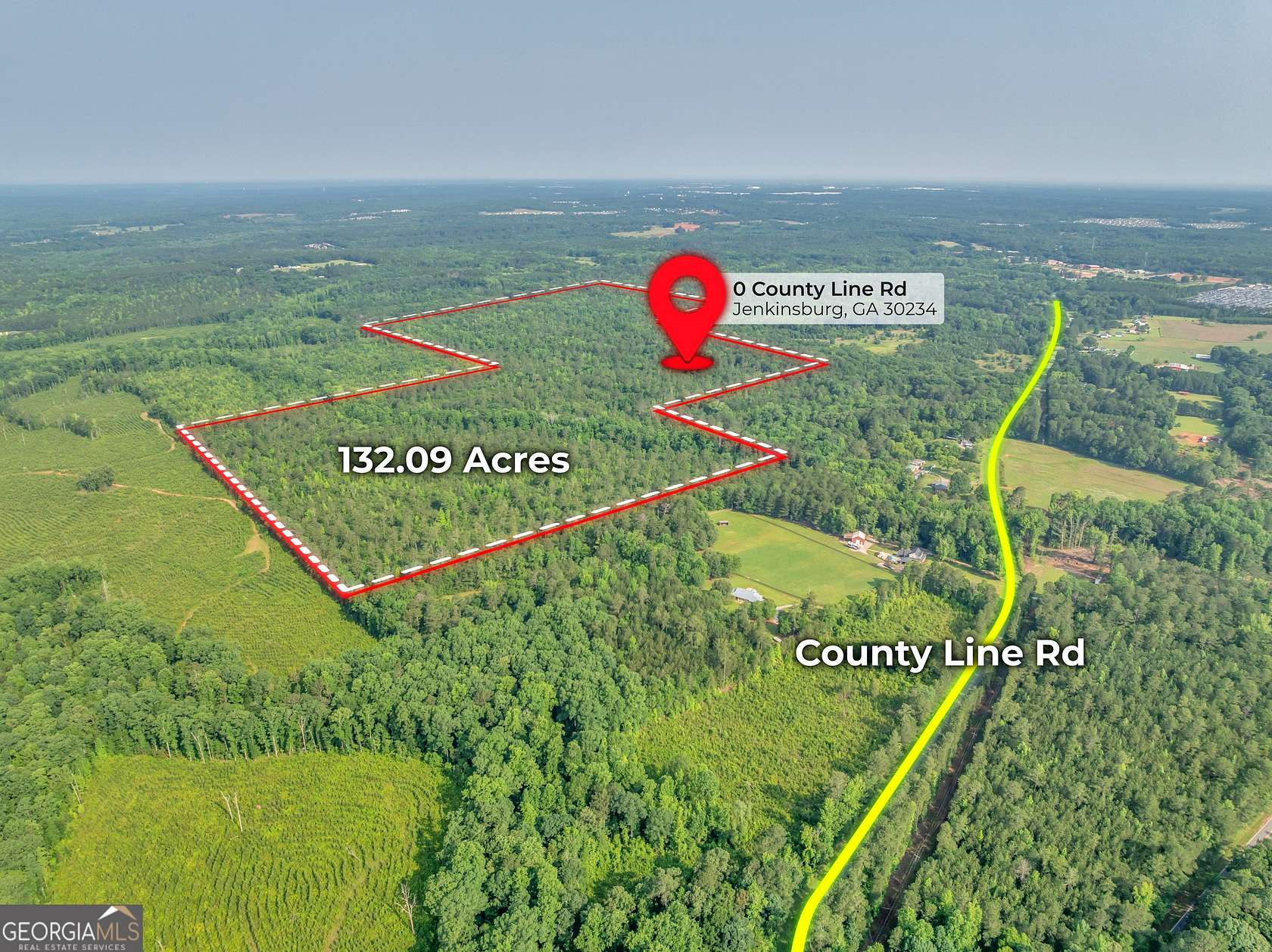 132 Acres of Land for Sale in Jenkinsburg, Georgia