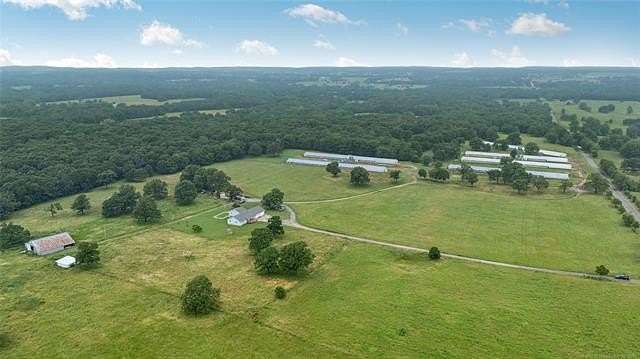 80 Acres of Agricultural Land with Home for Sale in Rose, Oklahoma