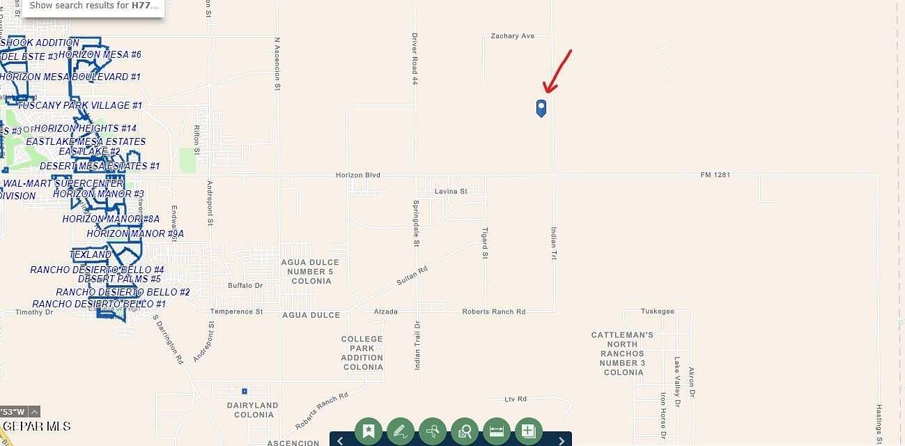 0.82 Acres of Land for Sale in Horizon City, Texas