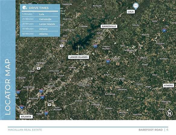 81.3 Acres of Agricultural Land for Sale in Lula, Georgia