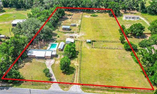 5 Acres of Land with Home for Sale in Anthony, Florida