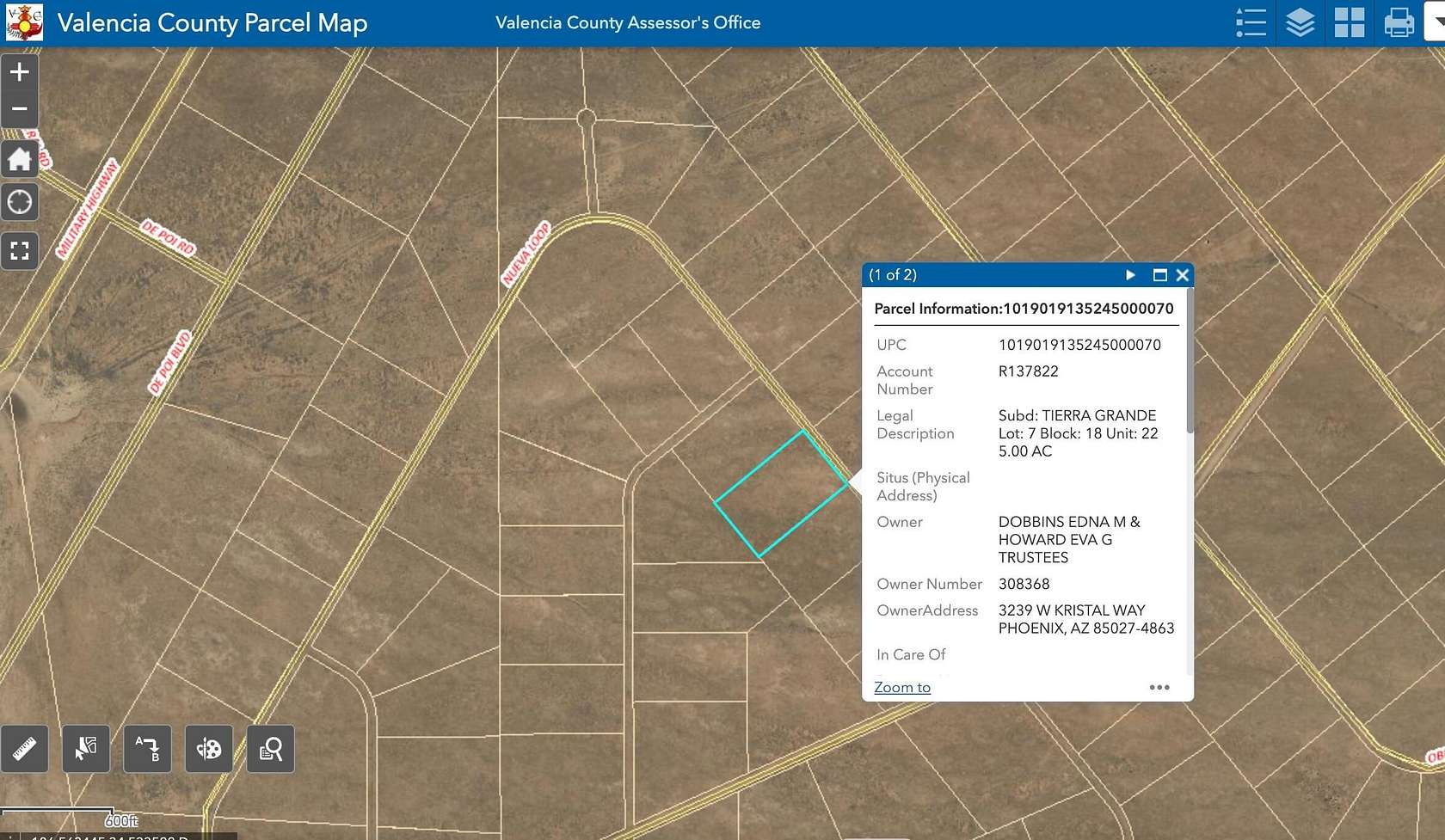 5 Acres of Residential Land for Sale in Rio Communities, New Mexico