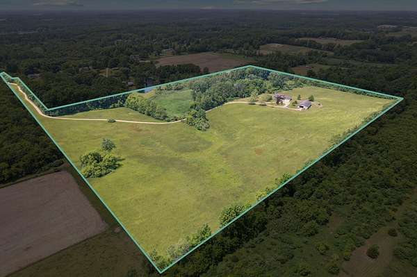 29.5 Acres of Land with Home for Sale in Hillsdale, Michigan