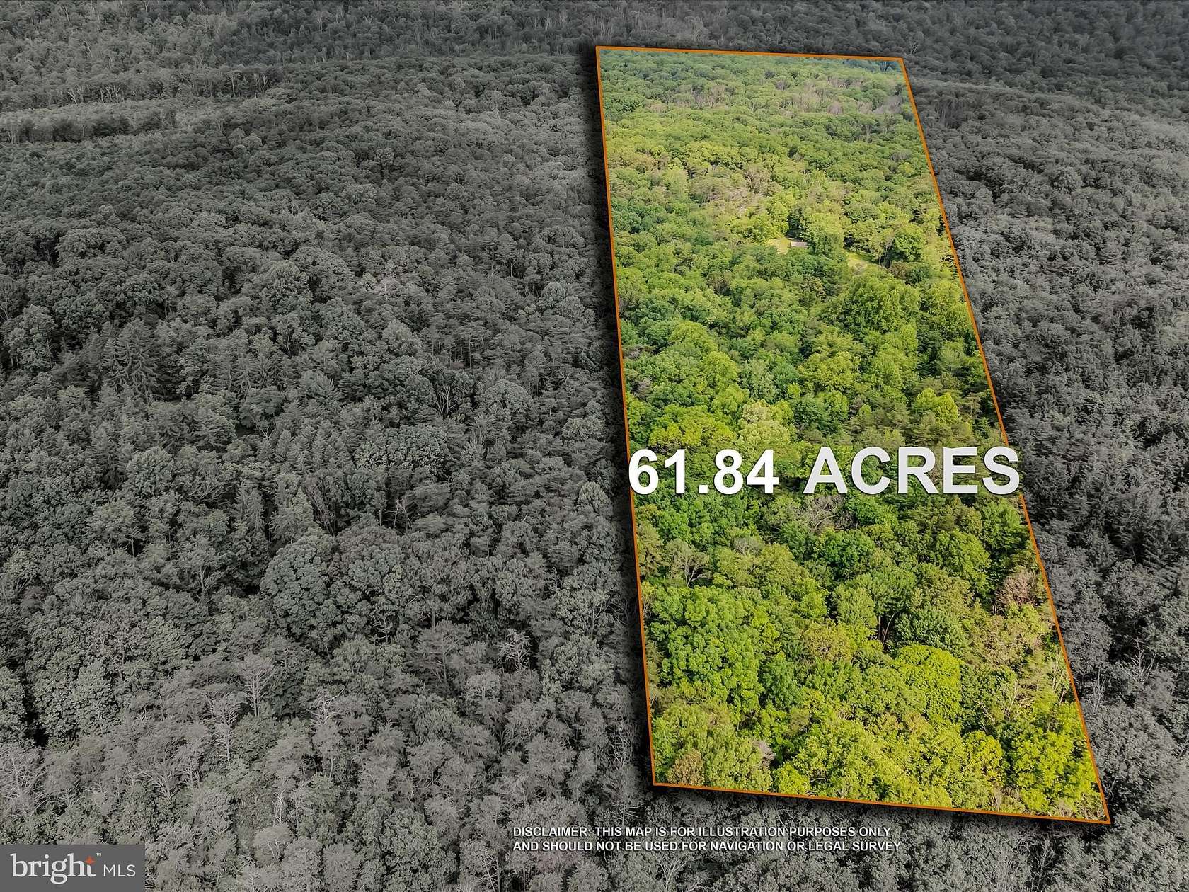 61.8 Acres of Recreational Land for Sale in Hedgesville, West Virginia