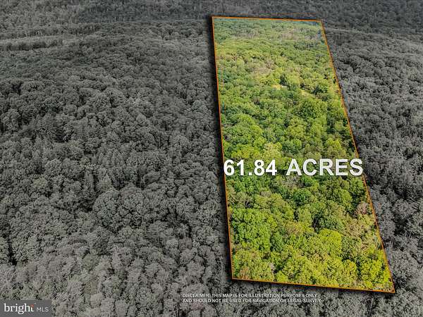 61.8 Acres of Recreational Land for Sale in Hedgesville, West Virginia