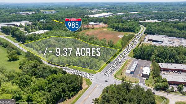 9.37 Acres of Commercial Land for Sale in Flowery Branch, Georgia