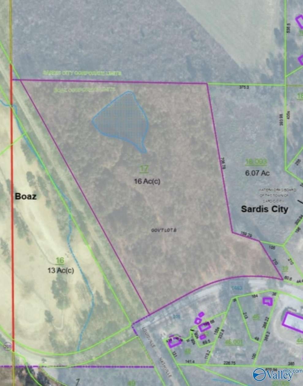 16 Acres of Land for Sale in Boaz, Alabama