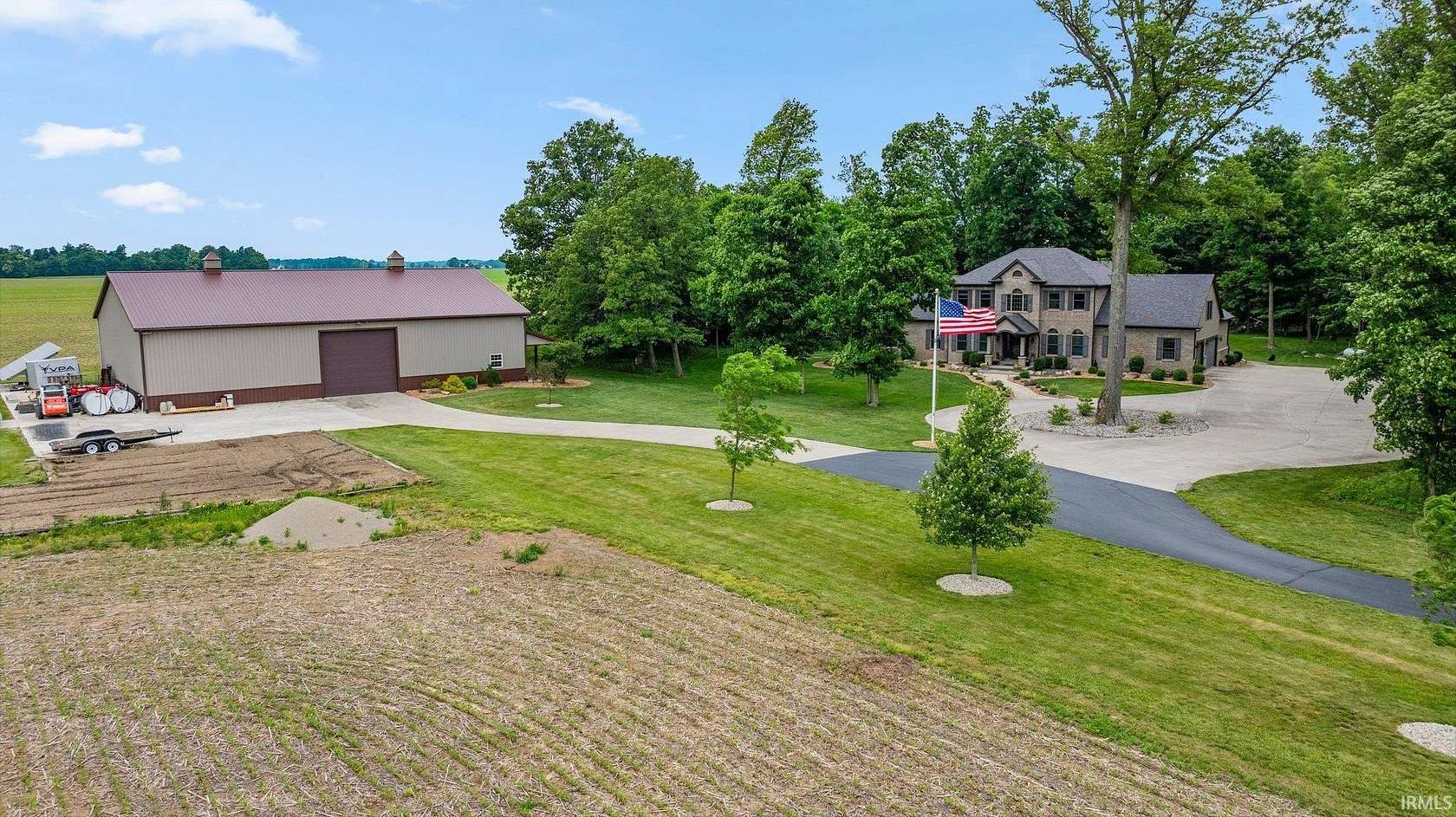 7 Acres of Land with Home for Sale in Uniondale, Indiana