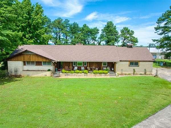 16.8 Acres of Land with Home for Sale in Howe, Oklahoma