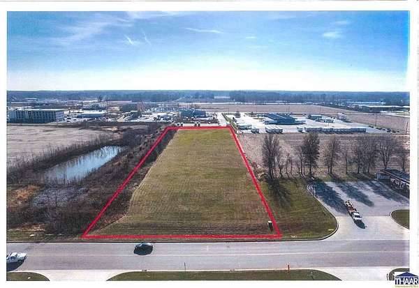 3 Acres of Commercial Land for Lease in Terre Haute, Indiana