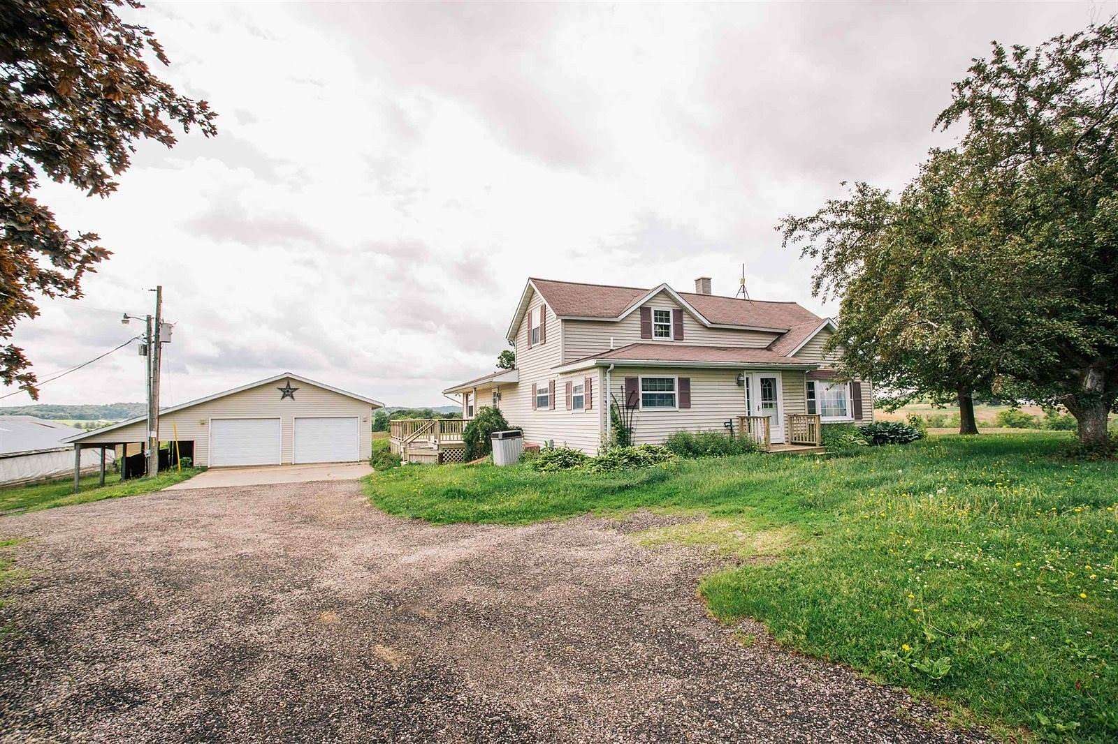 10 Acres of Land with Home for Sale in Alma Center, Wisconsin