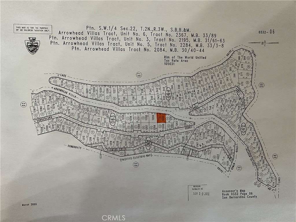 0.06 Acres of Land for Sale in Lake Arrowhead, California