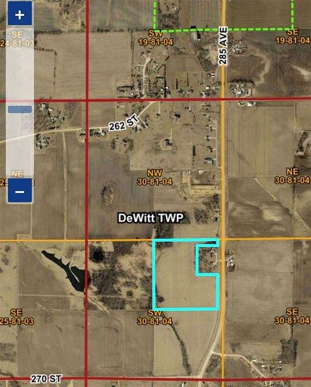 71 Acres of Land for Sale in DeWitt, Iowa