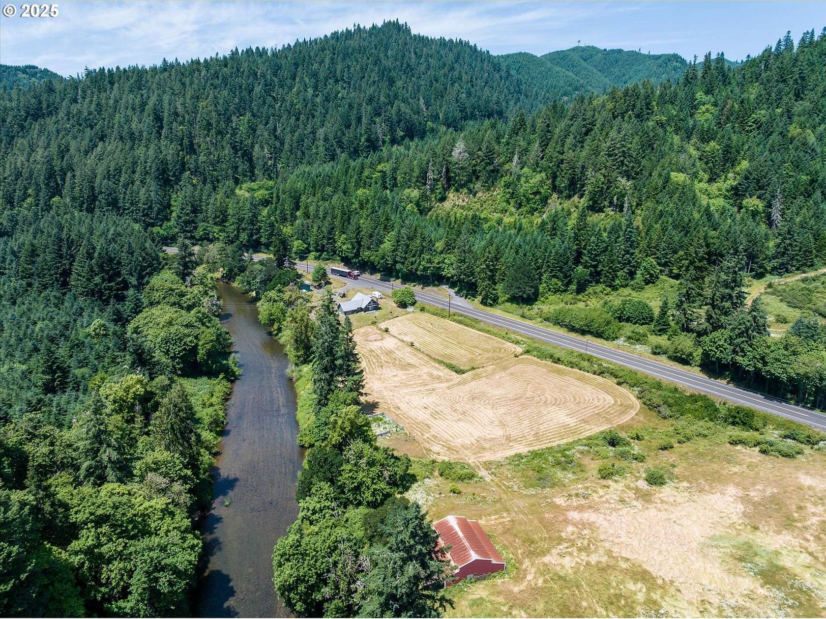 15.5 Acres of Land with Home for Sale in Drain, Oregon