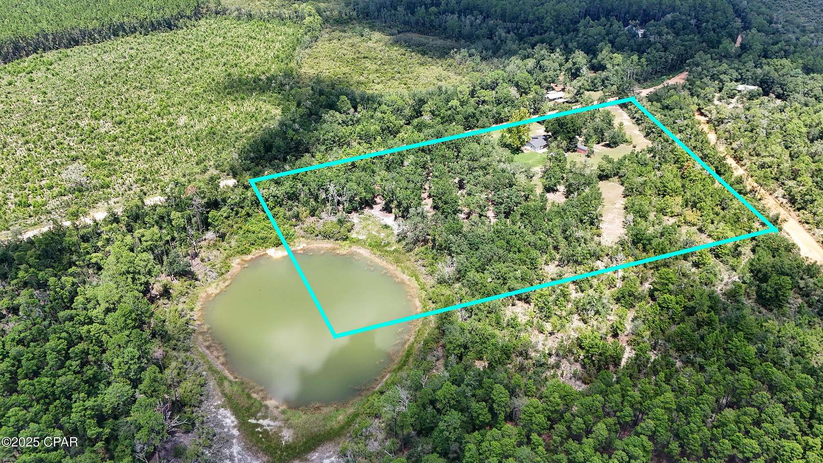 9.6 Acres of Residential Land with Home for Sale in Chipley, Florida