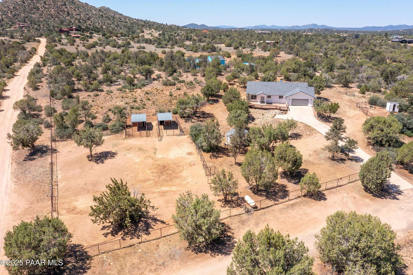 2 Acres of Residential Land with Home for Sale in Prescott, Arizona