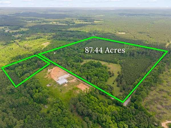 87.4 Acres of Land with Home for Sale in Karnack, Texas