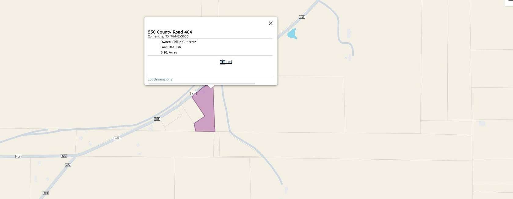 4 Acres of Land for Sale in Comanche, Texas