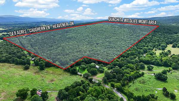 74.9 Acres of Land for Sale in Heavener, Oklahoma