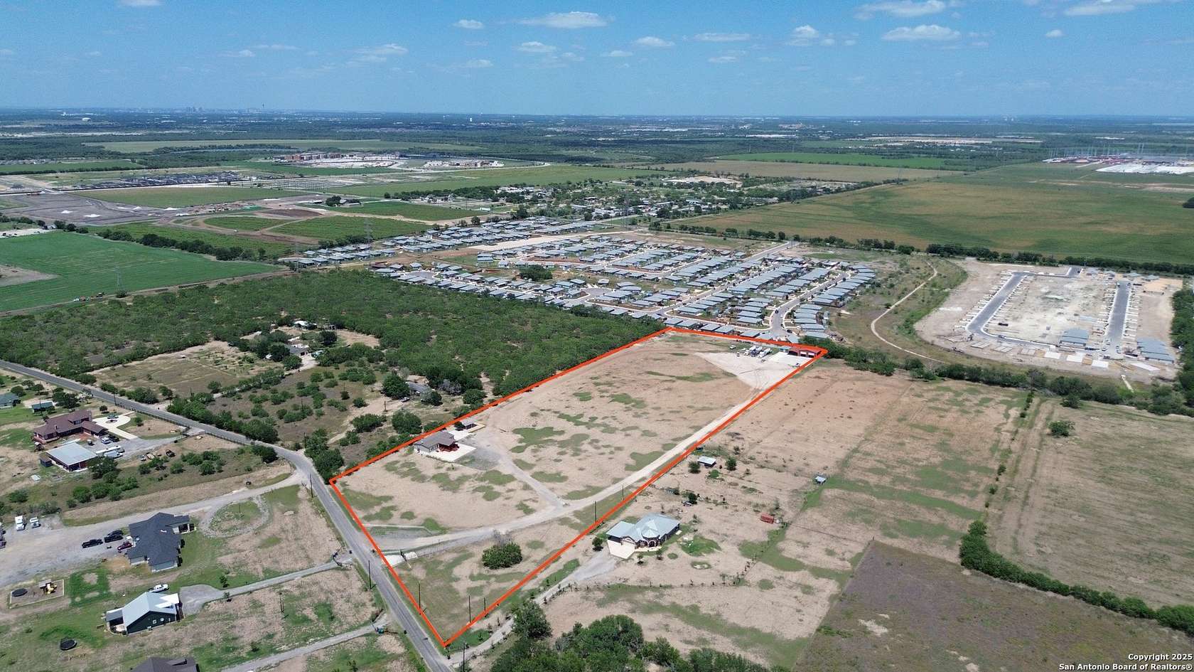 10.1 Acres of Land with Home for Sale in Von Ormy, Texas