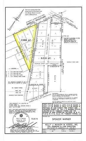 3 Acres of Residential Land for Sale in Covington, Louisiana