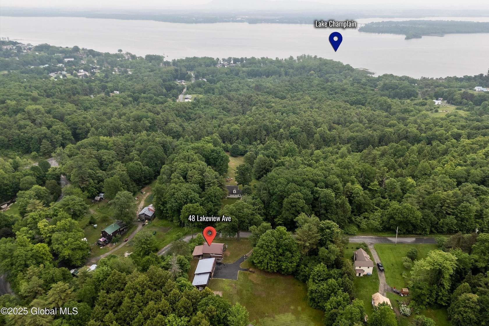 4.7 Acres of Residential Land with Home for Sale in Moriah, New York