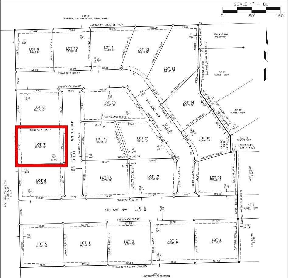 0.29 Acres of Residential Land for Sale in Worthington, Iowa