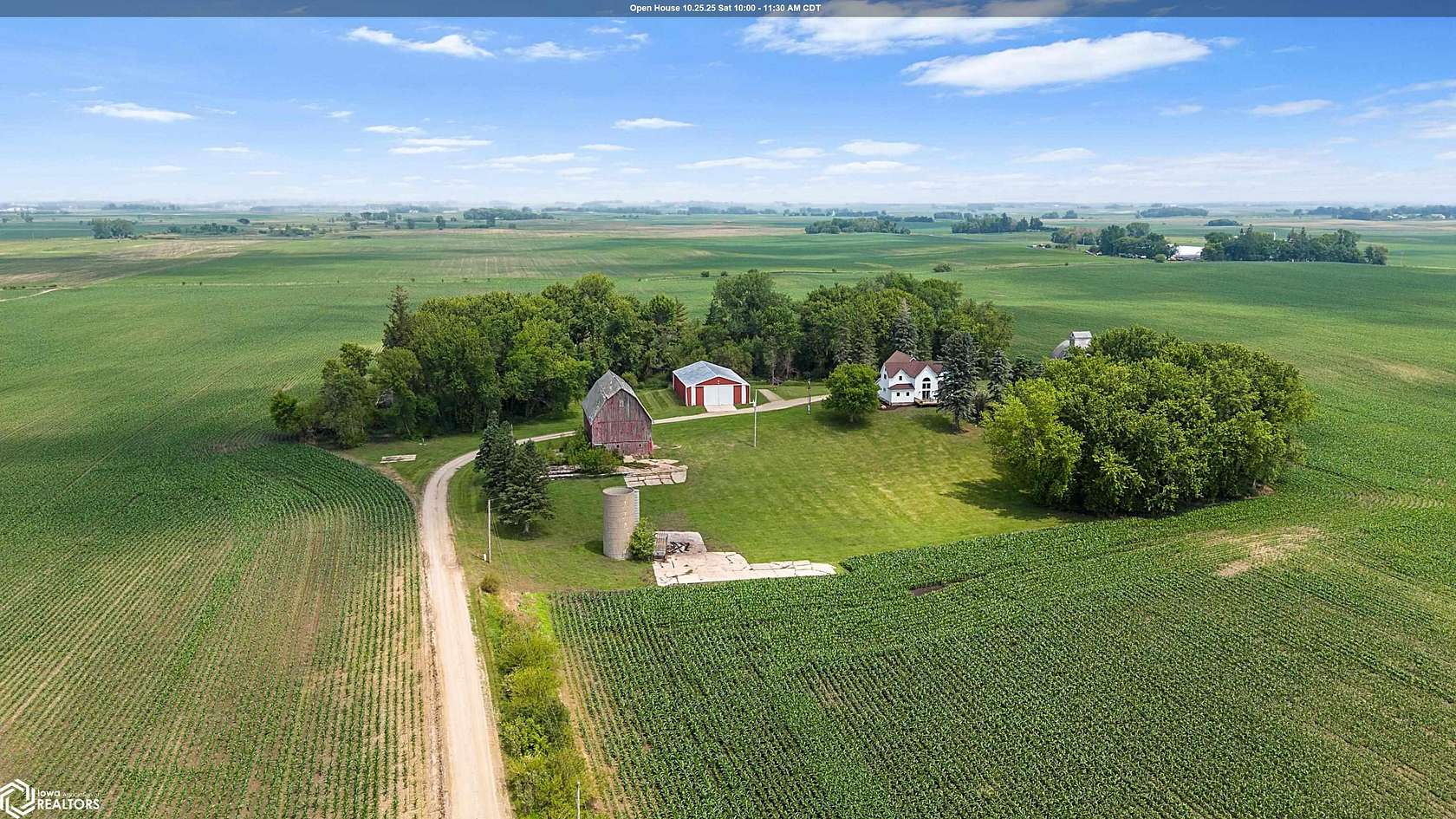 5.62 Acres of Residential Land with Home for Sale in Scarville, Iowa