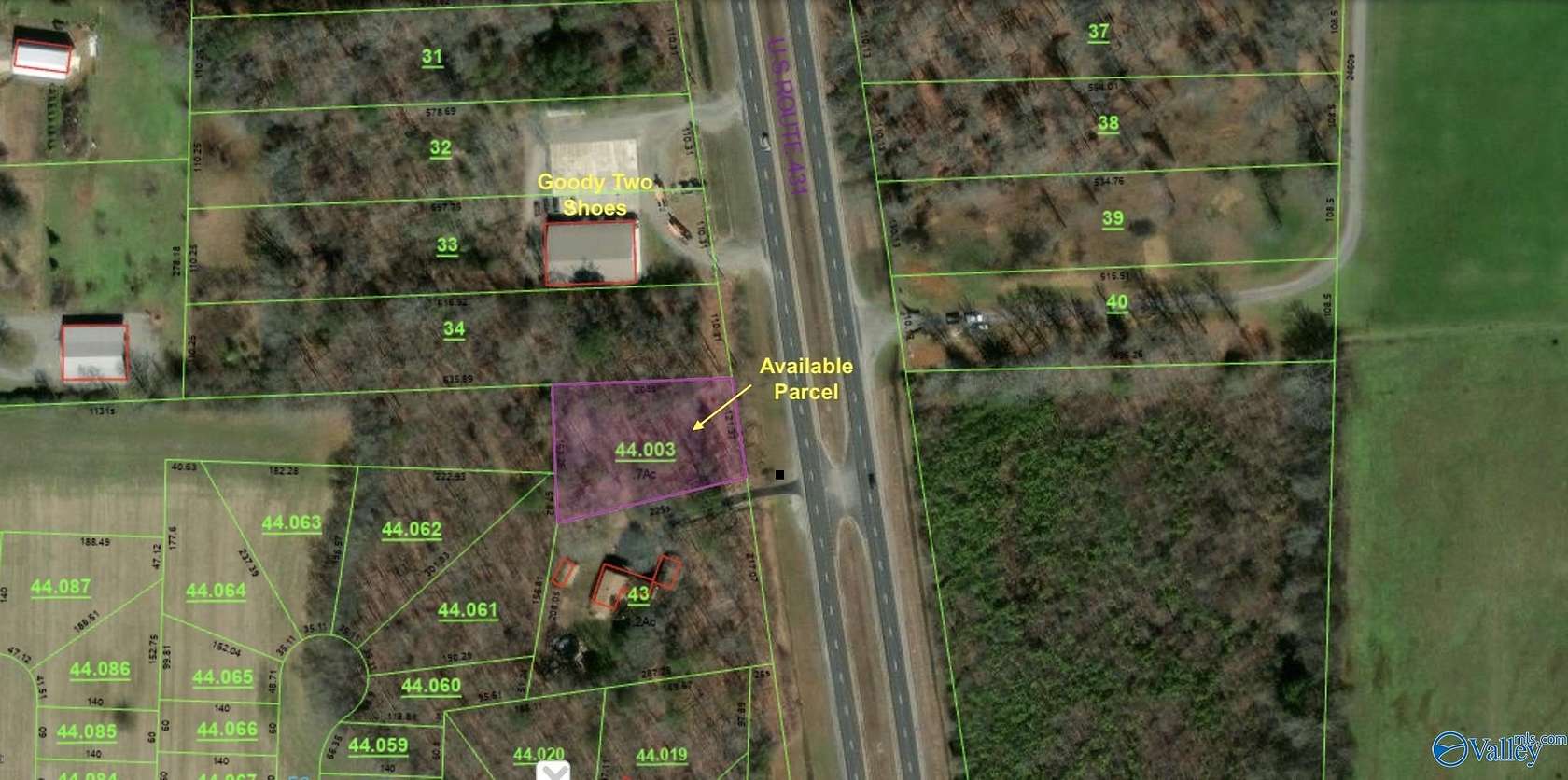 0.7 Acres of Land for Sale in Owens Cross Roads, Alabama