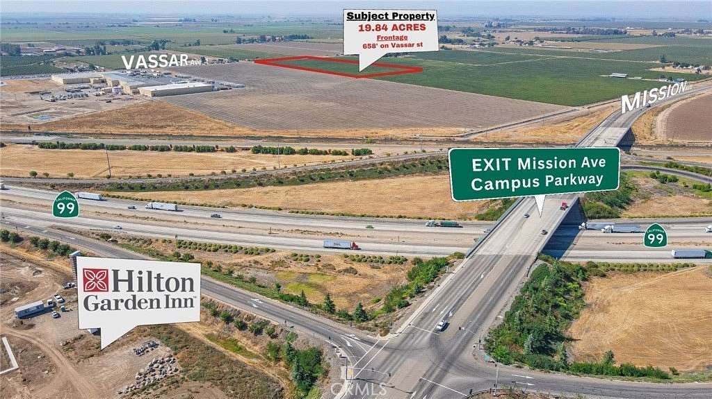 19.8 Acres of Mixed-Use Land for Sale in Merced, California